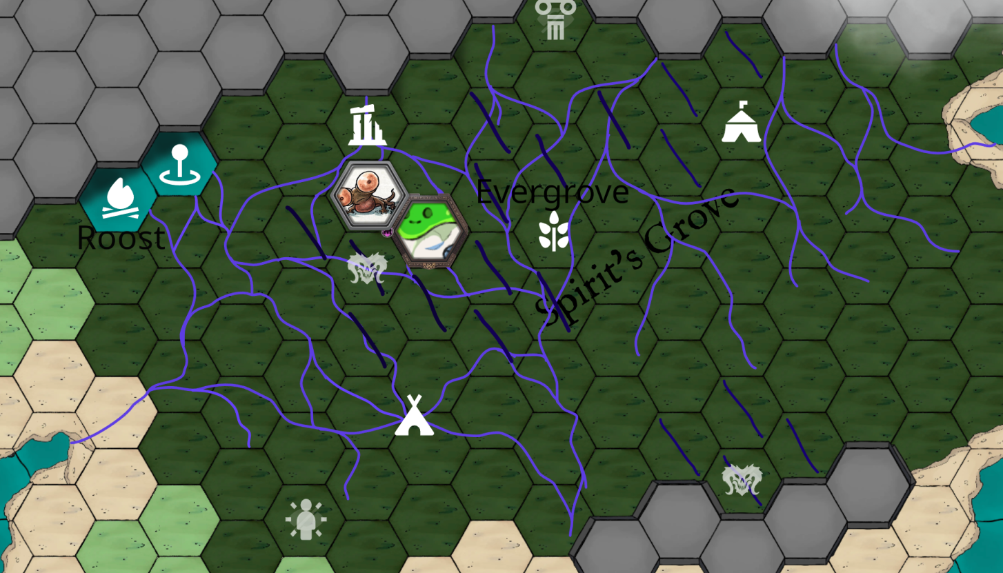 Spirits Grove Map