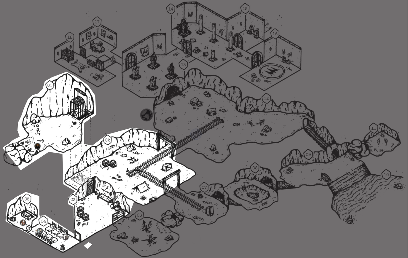 Mining Site Adventure Map